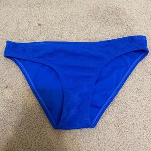 Ribbed Royal Blue Bikini Bottoms